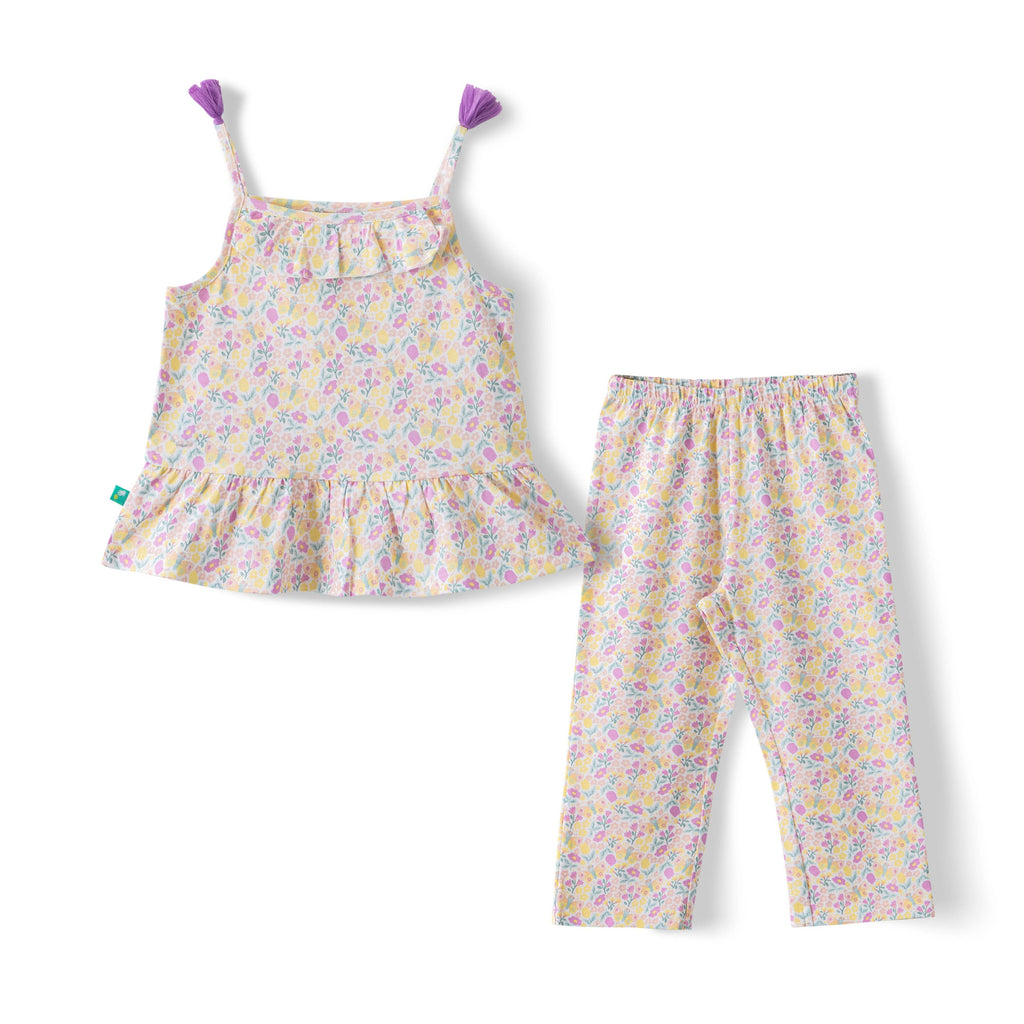 Toddler Girls’ Floral Peplum Top & Matching Pants Set