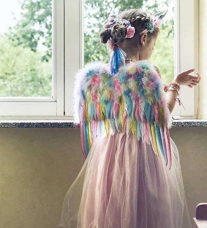 Unicorn Wings & Head band set - Costume Accessory for Kids - Carnival & Festive Use