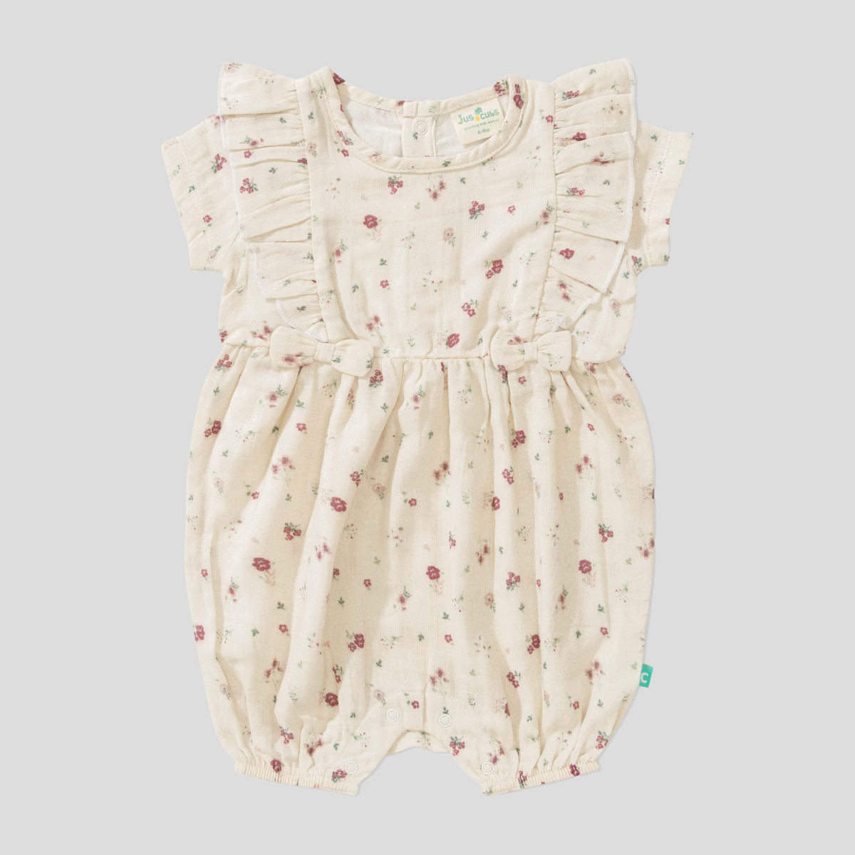Ruffled Blooming Snug Fit Romper for Baby Girls