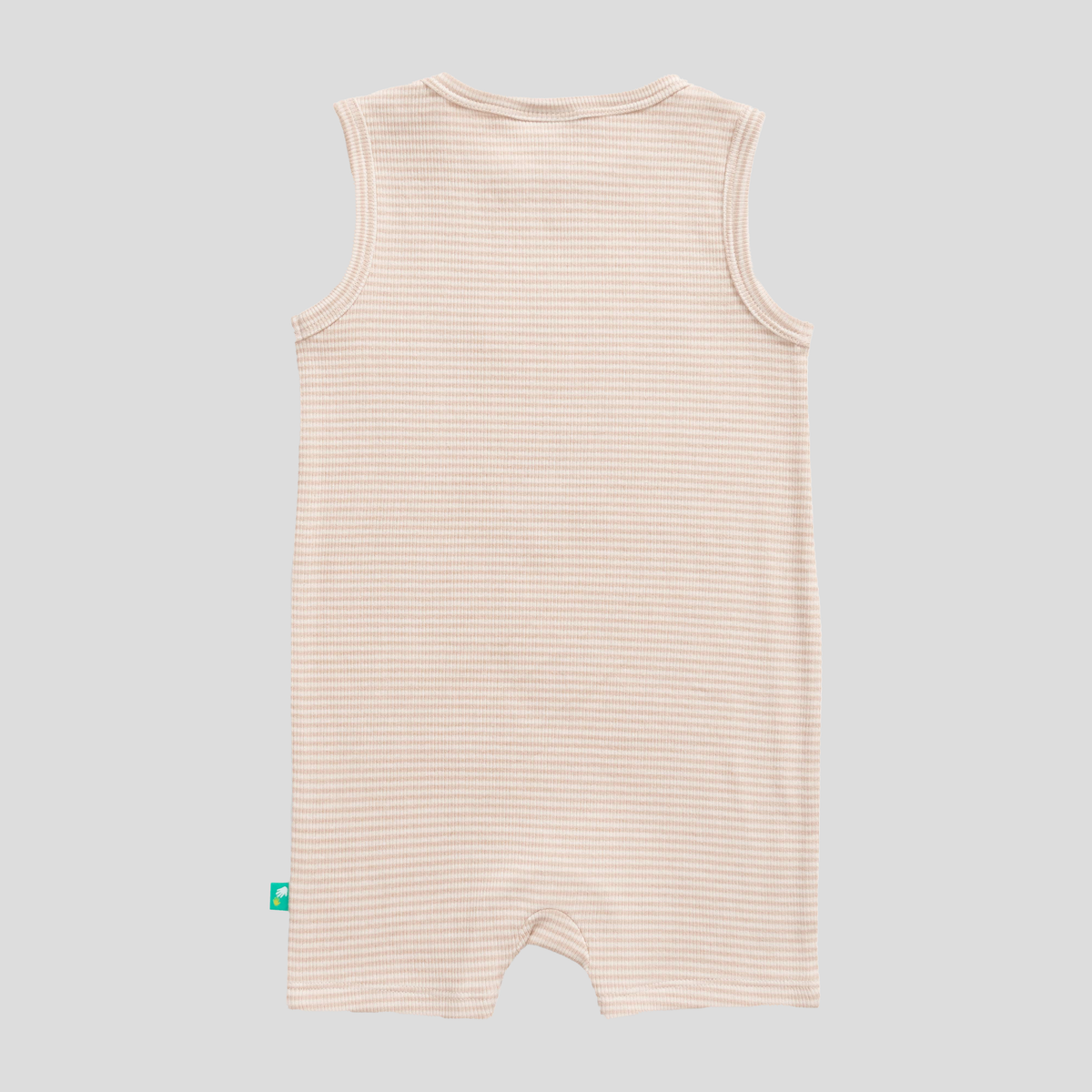 Sleeveless Striped & Printed Romper for Baby Boys