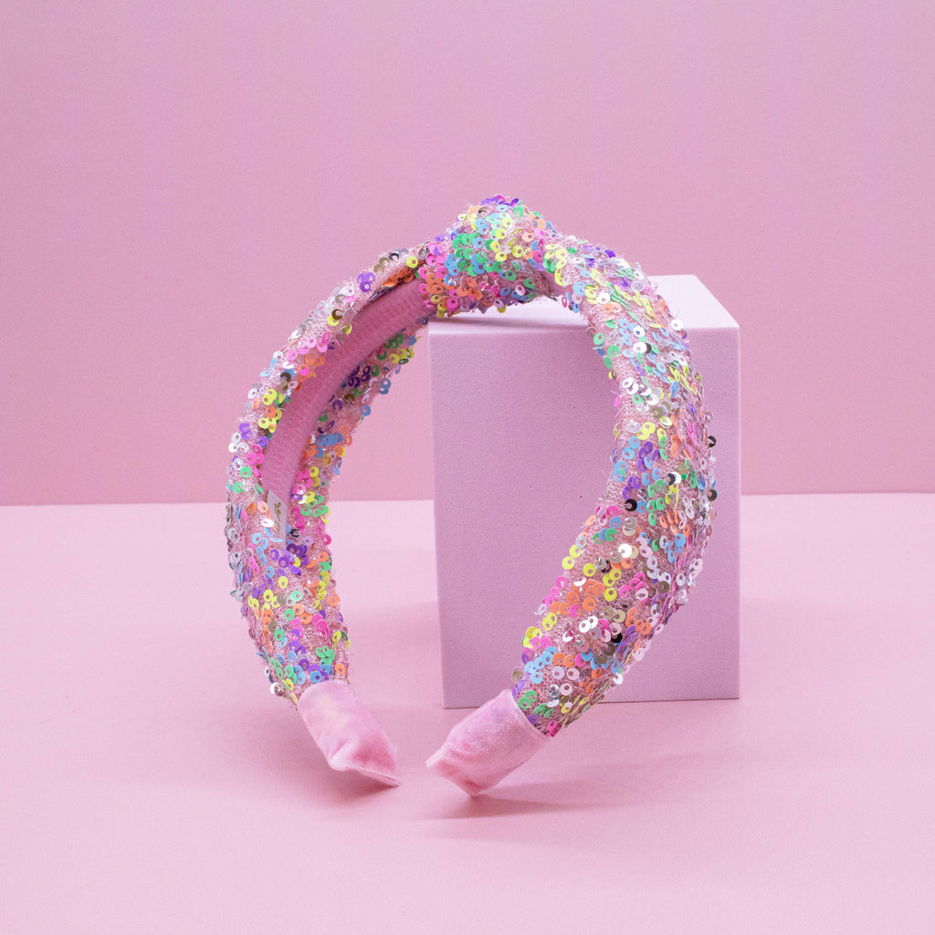 Kids Knot Headband - Sequin Knotted Hair Band Accessories