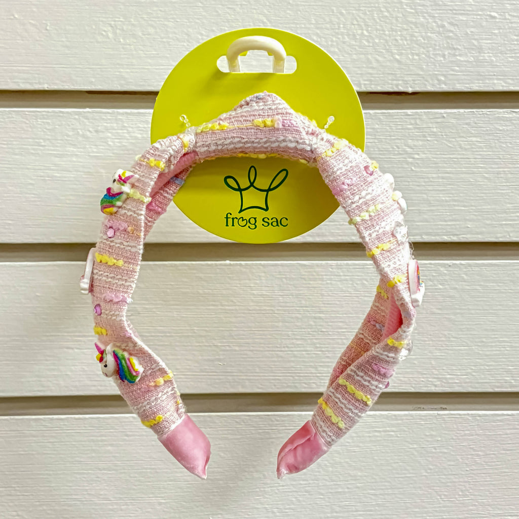 Unicorn Knotted Headband - Rainbow Knot Hair Band for Kids
