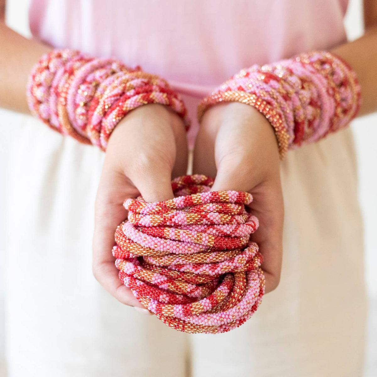 Original Roll-On® Bracelets - Hibiscus Set of 12