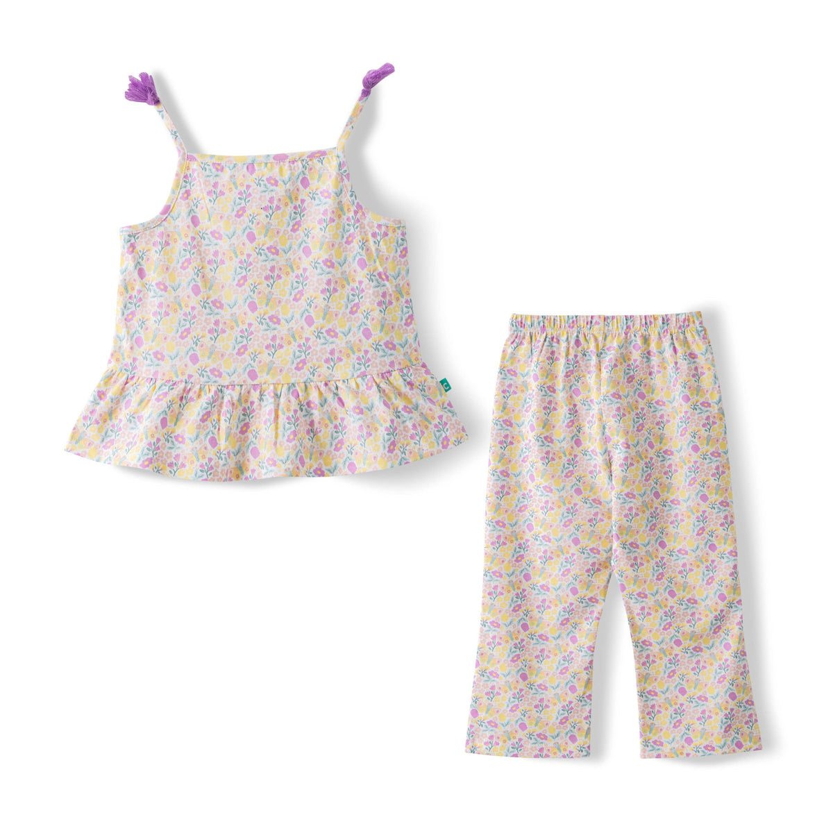 Toddler Girls’ Floral Peplum Top & Matching Pants Set