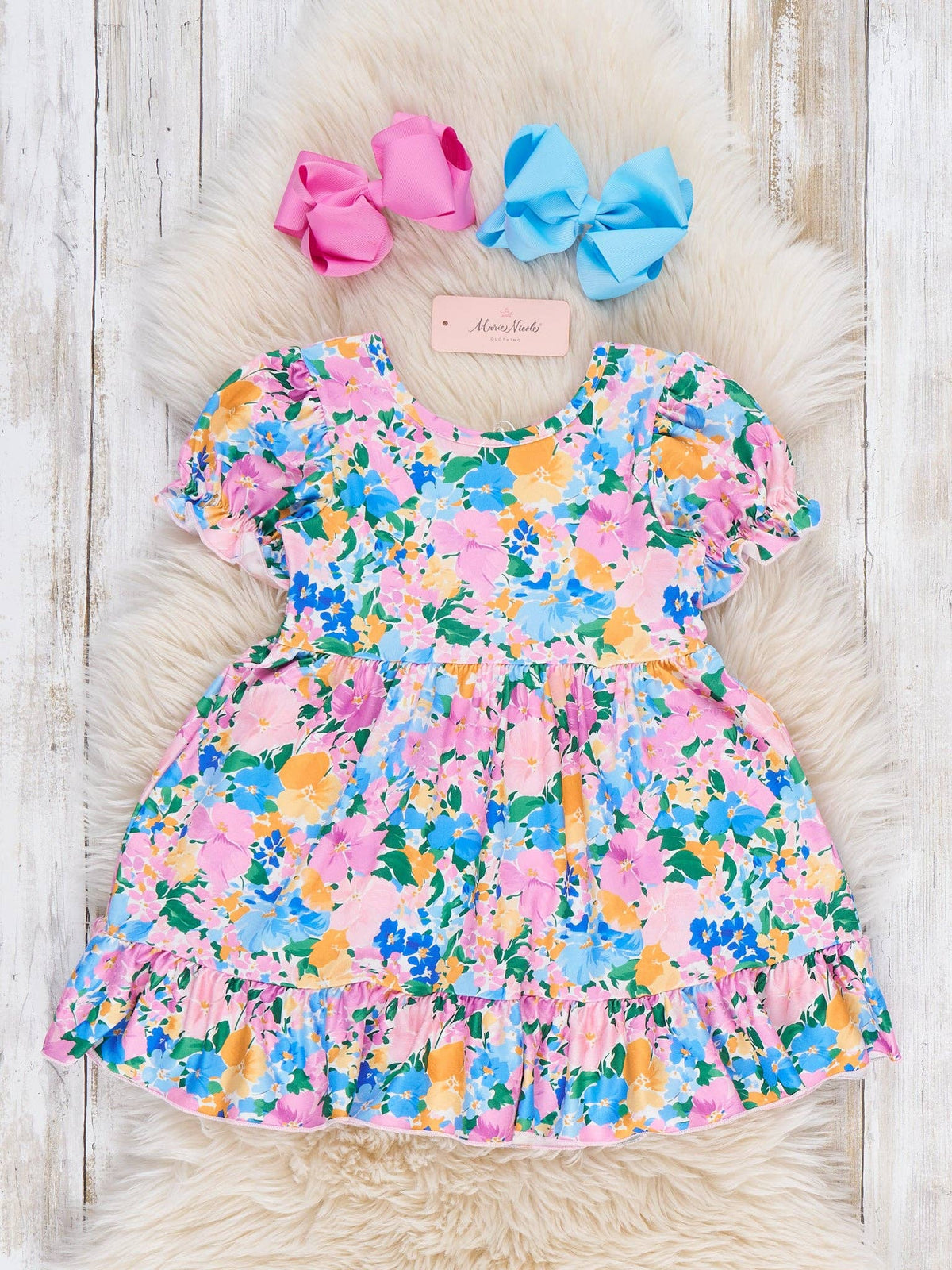 Flowerfield Flutter Ruffle Dress