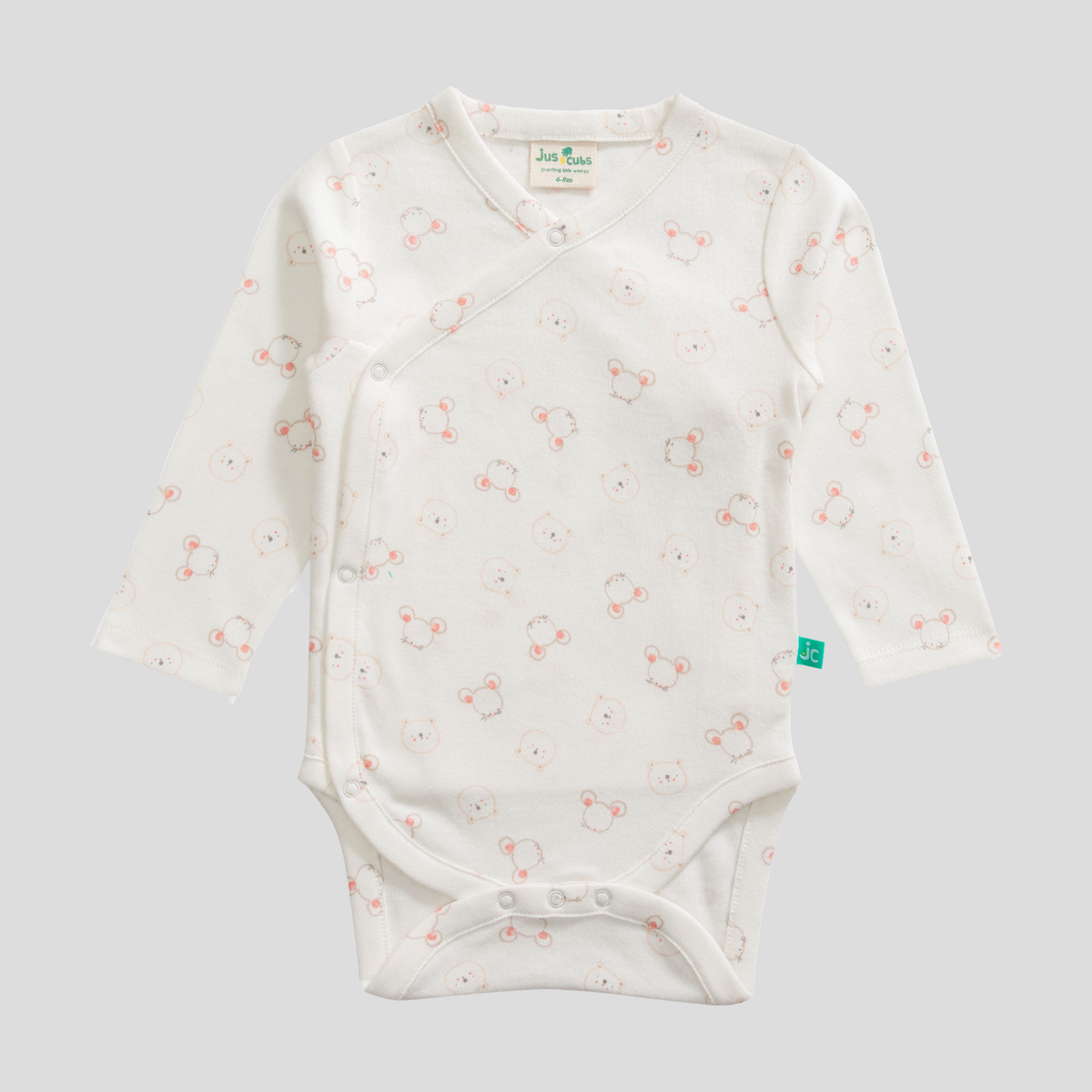 Animal Themed Full Sleeve Onesie Set for Baby Girl