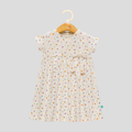 Elegant Floral Flair Dress with Bow for Toddlers