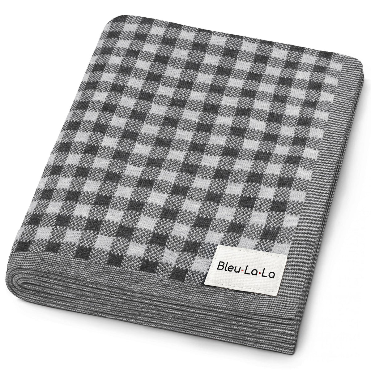 100% Luxury Cotton Swaddle Receiving Baby Blanket - Plaid