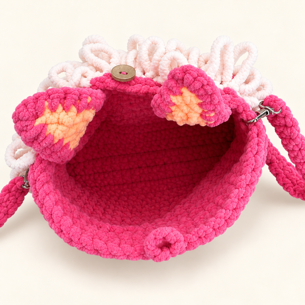 Pink Llama Handbag for Girls