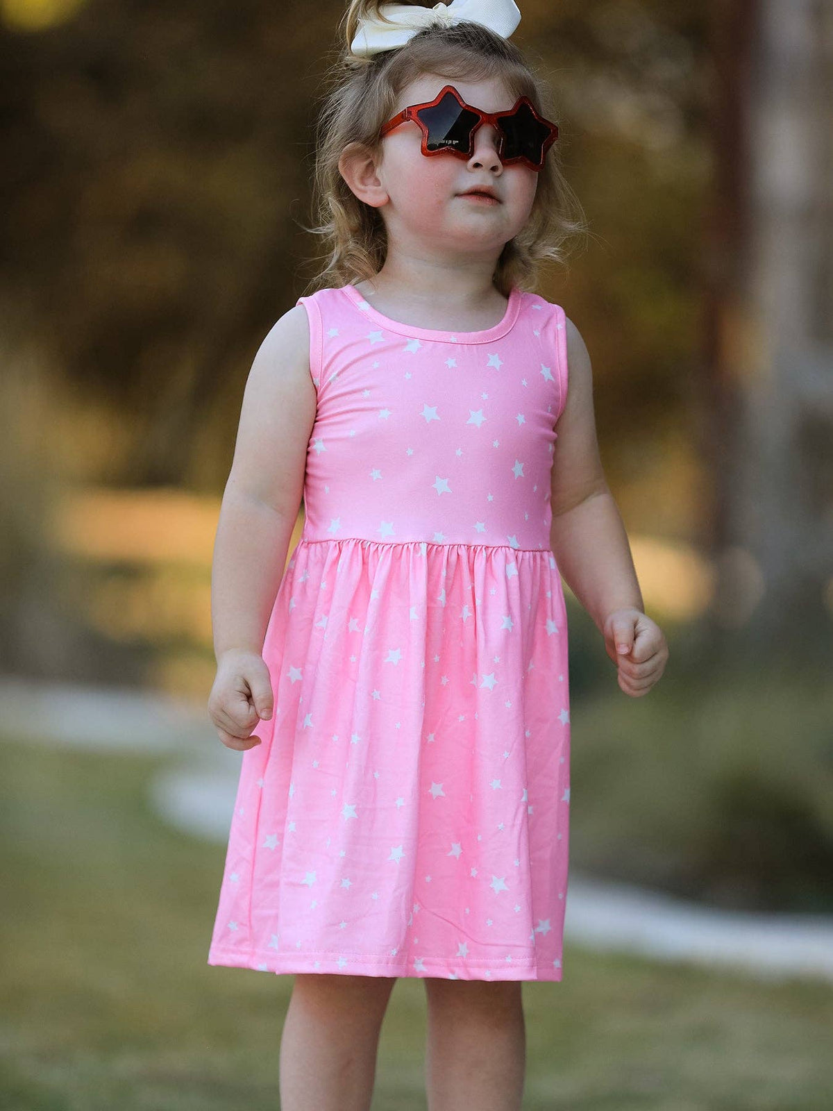 Rainbow Star Colorful Dress: 5-6Y