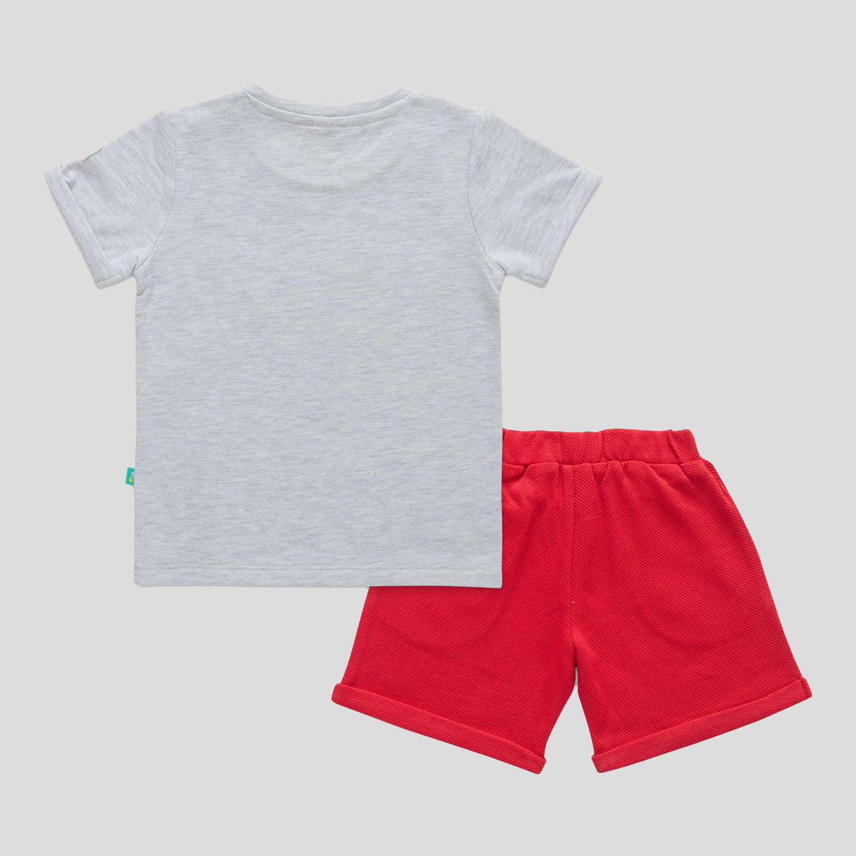 Excavator T-Shirt and Shorts Set for Toddler Boys: 3-4 Yrs