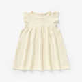The Charlotte - Cream -Organic Muslin Sleeveless Dress