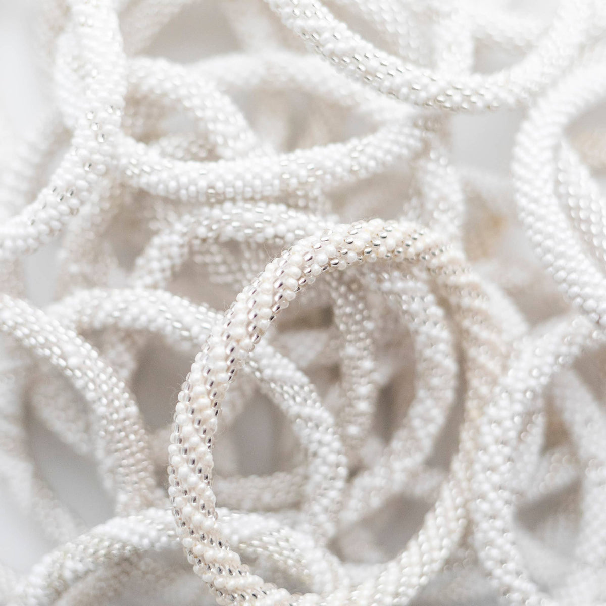 Roll-On® Bracelets Pearl - Handmade Beaded Set of 12