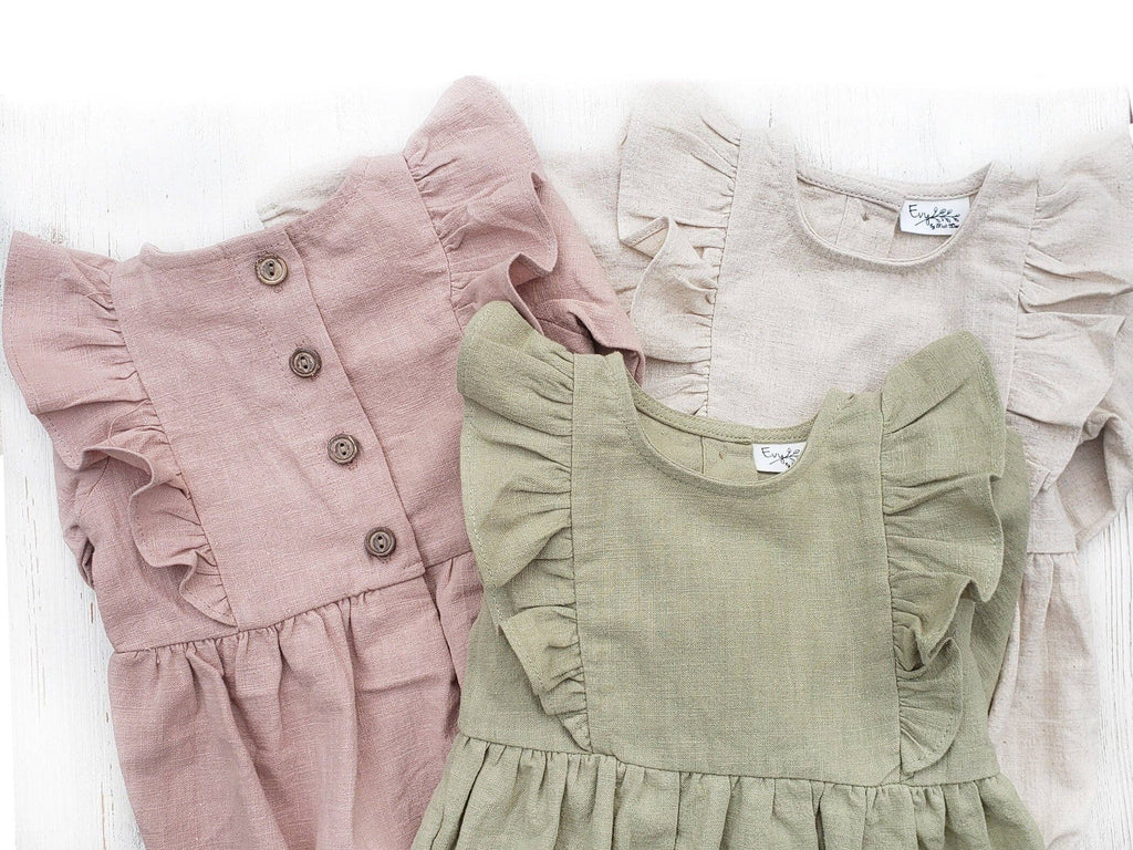 Gabriella Sleeveless Romper 3pc Set