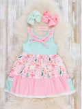 Farmyard Bow Ruffle Dress