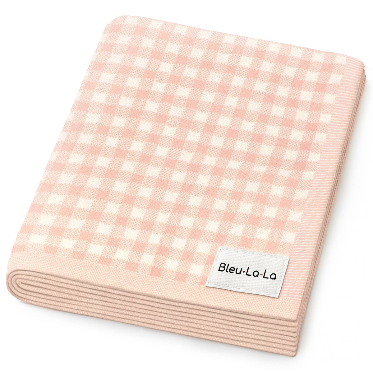 100% Luxury Cotton Swaddle Receiving Baby Blanket - Plaid